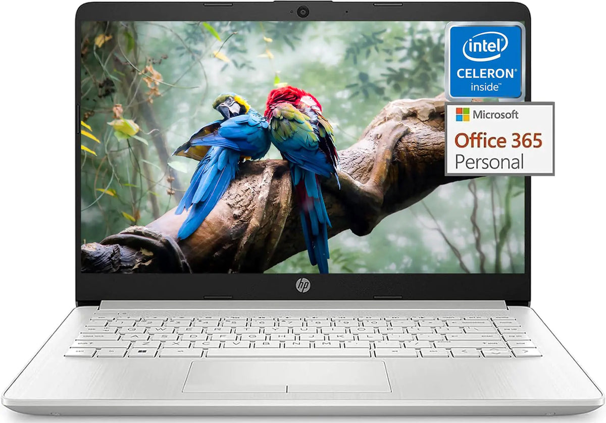 HP Stream 14 Inch Laptop 2023 Ultra Thin and Light Laptop for College Students Intel Celeron N4120 16GB RAM 320B Storage (64GB eMMC+256GB MSD no SD Port) 1-Year Office 365 Silver Win 11 S Mimarta