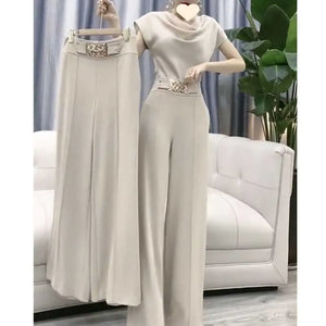 2023 Women's Casual Wide-Leg Skirt Set for Summer Mimarta