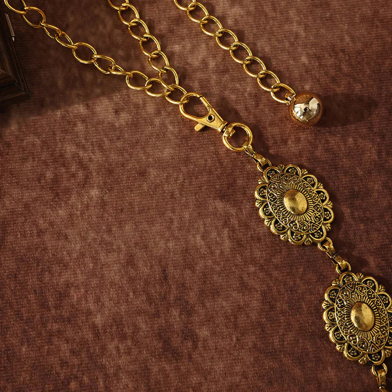 Retro Carved Waist Chain Rieworkes