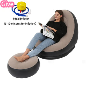 Inflatable Foldable Lounge Chair for Outdoor Use Mimarta