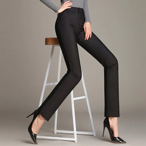 YUEY Women's Straight Leg Office Trousers Rieworkes