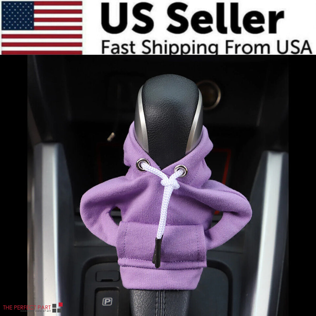 Car Gear Shift Cover Mini Hoodie Gear Shift Cover for Car Shifter Interior Trim Rieworkes