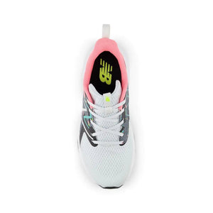 New Balance unisex-child Rave Run V2 Lace-up 12 Little Kid Quartz Grey/Ultra Pink/Cyber Jade Rieworkes