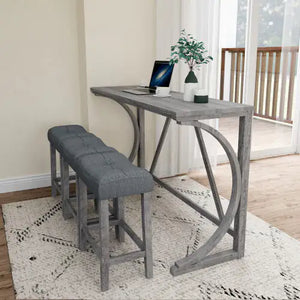 Bar Table Set With Power Socket, Bar Table And Chair Set For Living Room, Dining Room, Games Room Rieworkes