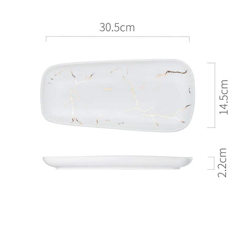 Nordic Style Fish Plate - Creative Ceramic Dish Mimarta