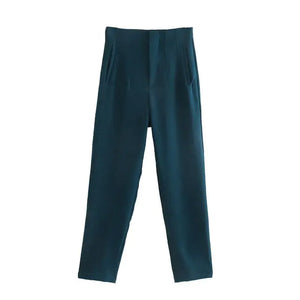 Chic Office Lady Straight Pants Rieworkes