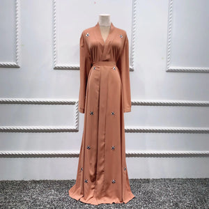 Beaded Islamic Fashion Cardigan Robe Dress Mimarta