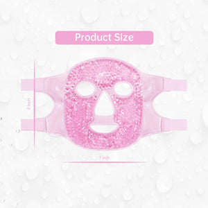 Face Eye Mask Ice Pack for Reducing Puffiness, Bags Under Eyes, Puffy Dark Circles, Migraine,Hot/Cold Pack with Soft Plush Backing (Pink #19) Pink #19 Rieworkes