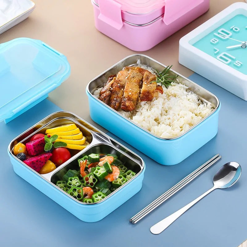 Stainless Steel Two-Layer Lunch Box Rieworkes
