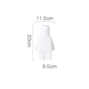 Creative Ceramic Robot Vase Modern Decor Home Desktop Small Robot Upright Dried Flower Vase Living Room Decoration Accessories Rieworkes
