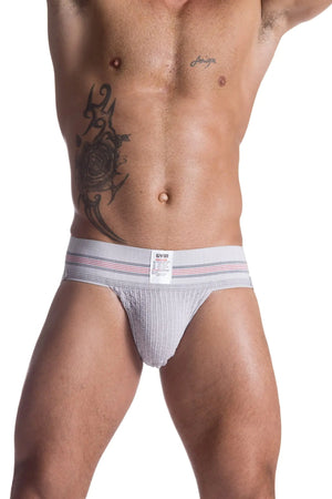 GYM mens 3" Wide Band Classic Athletic Supporter X-Large Heather Grey Rieworkes
