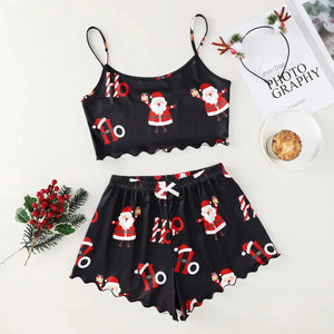 Women's Christmas Strapless Pajama Set Rieworkes