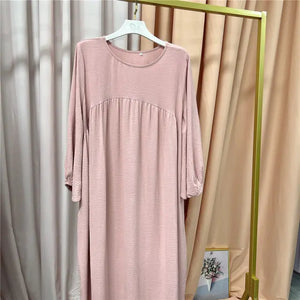 Solid Color Abayas for Women Rieworkes