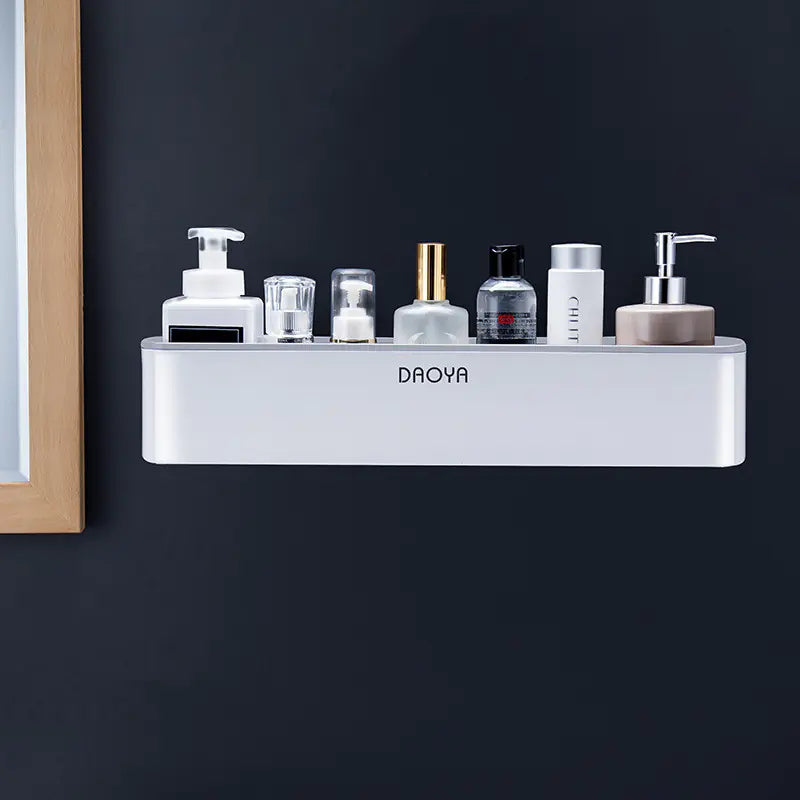 Wall-Mounted Bathroom Storage Rack Without Drilling Mimarta