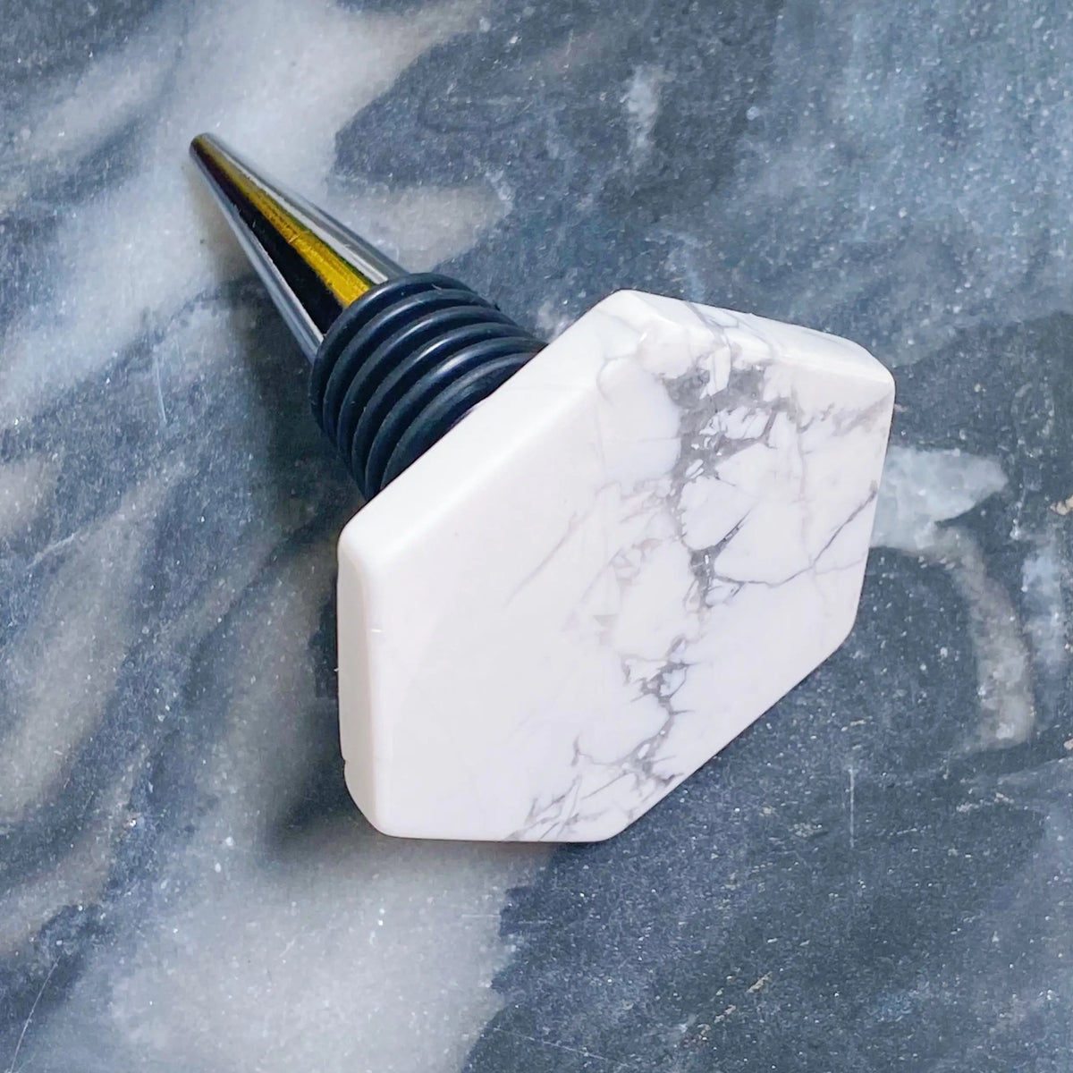 Soho Lounge Hexagon Stone Wine Stopper Rieworkes