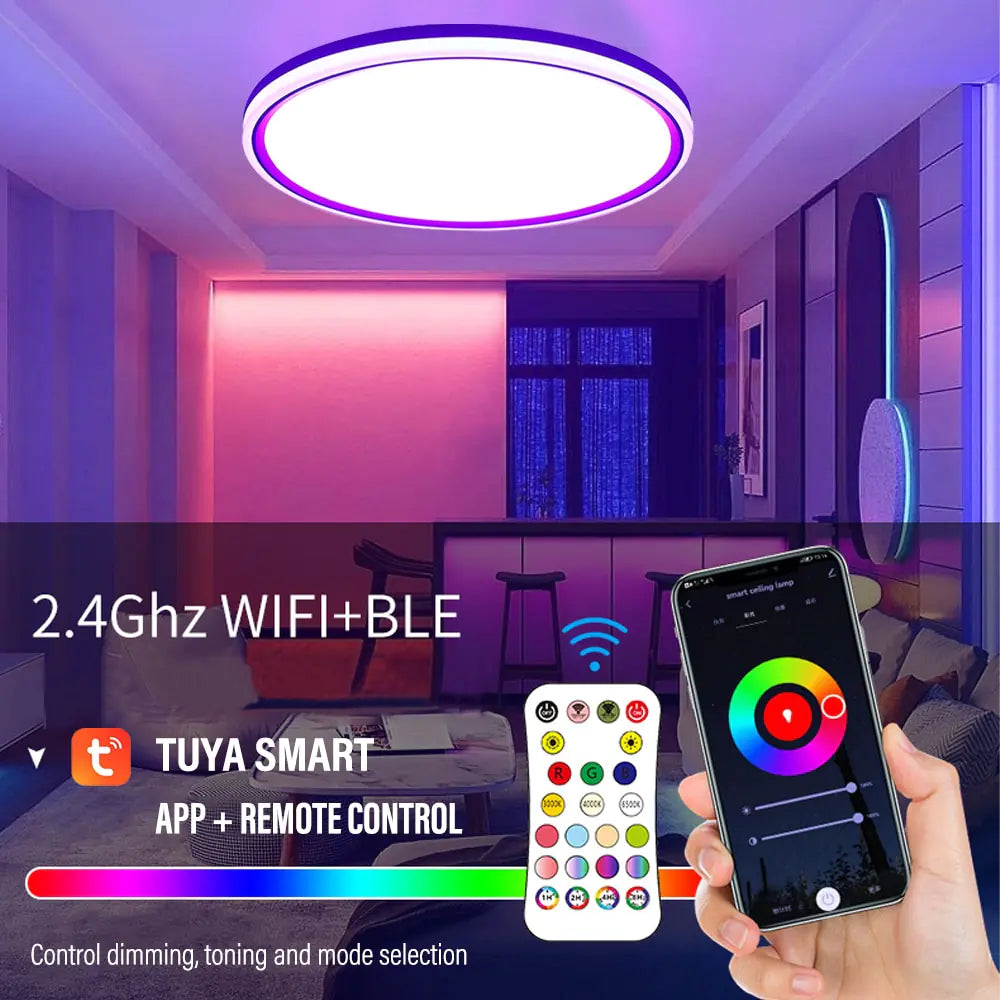 Living Room 24W Slim Ceiling Light Rieworkes