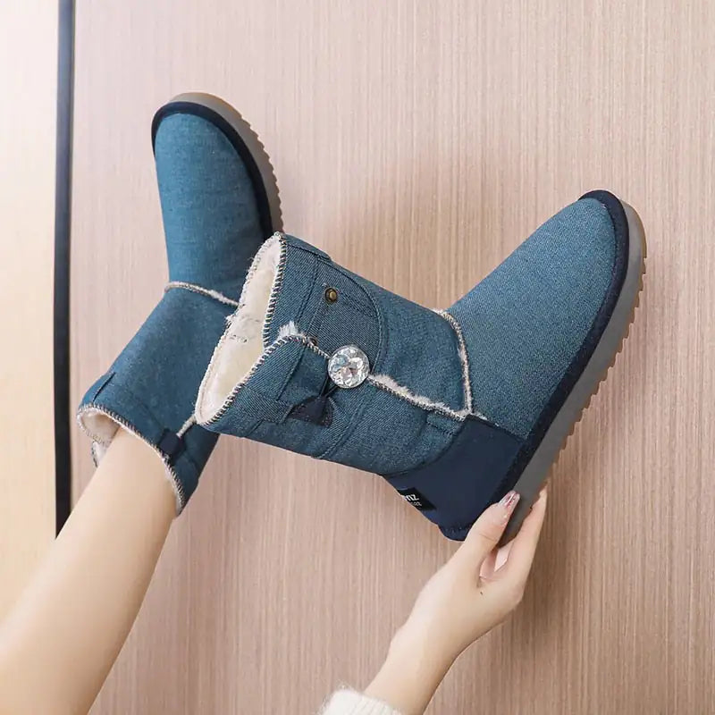 Ankle Boots Women Shoes Woman Boots Snow Winter Rieworkes