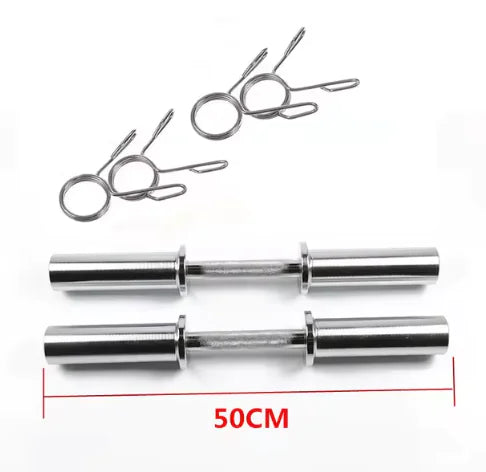 Φ50mm Solid Dumbbell Handle: 2-Inch Home Gym Bar for Weight Lifting and Arm Workouts Rieworkes