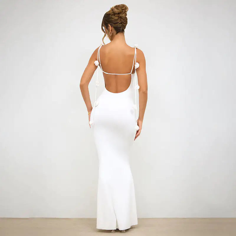Spaghetti Backless Dress Rieworkes