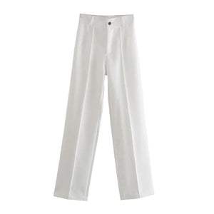 Office Wear Straight Pants Rieworkes