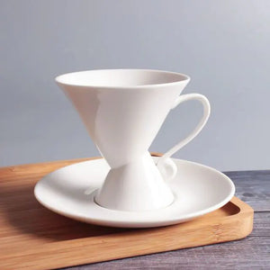 European Bone China Coffee Cup and Saucer Set Mimarta