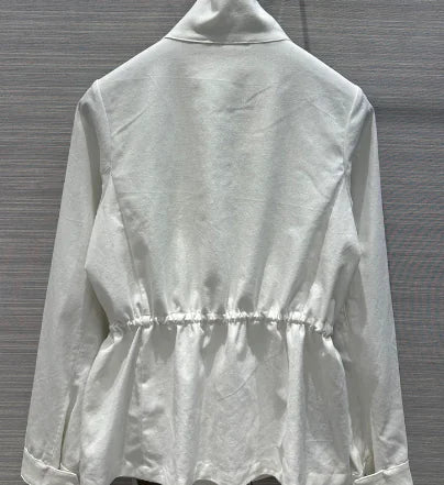 Fashionable Women's Drawstring Waist Jacket 2020 Fall/Winter Mimarta