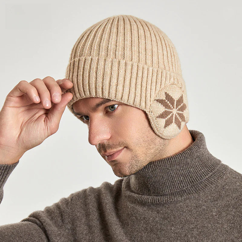 Winter Knit Beanie with Ear Protection for Men and Women Mimarta