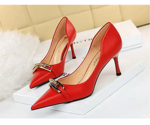 Buckled Chain High Heels Rieworkes