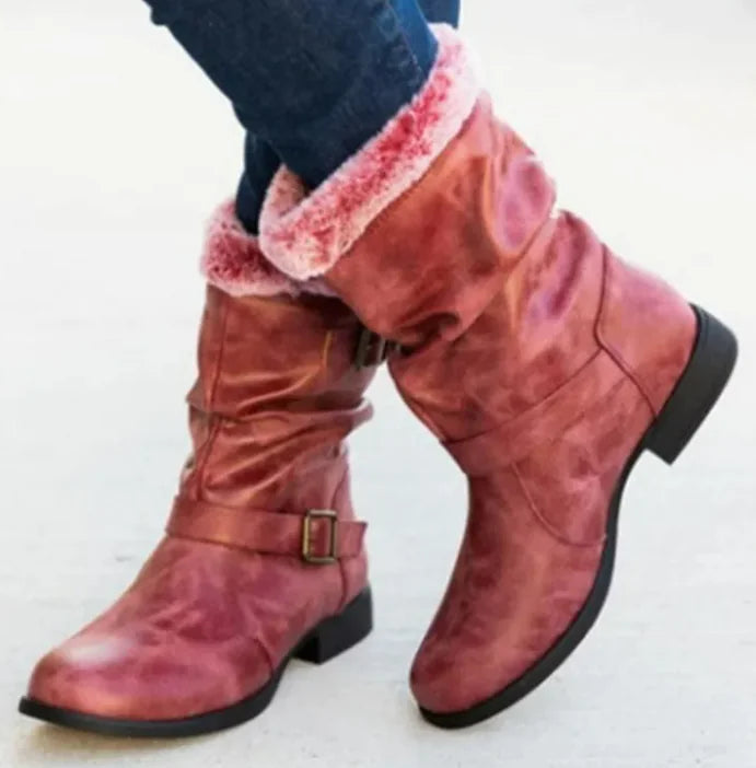 Warm Women's Snow Boots In Autumn And Winter Mimarta