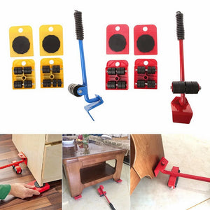 Furniture Lifter Sliders Kit: Heavy-Duty Roller Move Tool Set for 100Kg/220Lbs Rieworkes