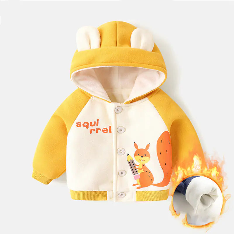 Baby Fleece Hooded Jacket for Boys and Girls Winter Mimarta