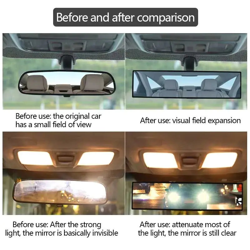 Universal Anti-glare Wide-angle Car Rearview Mirror Rieworkes