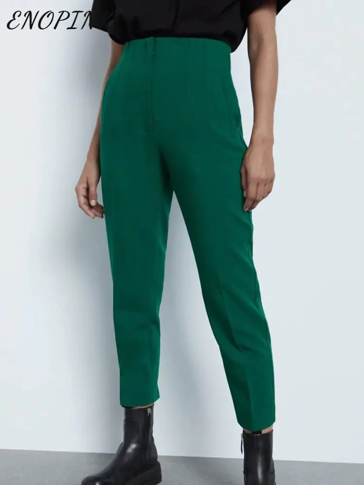 Chic Office Lady Straight Pants Rieworkes