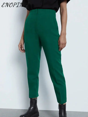 Chic Office Lady Straight Pants Rieworkes