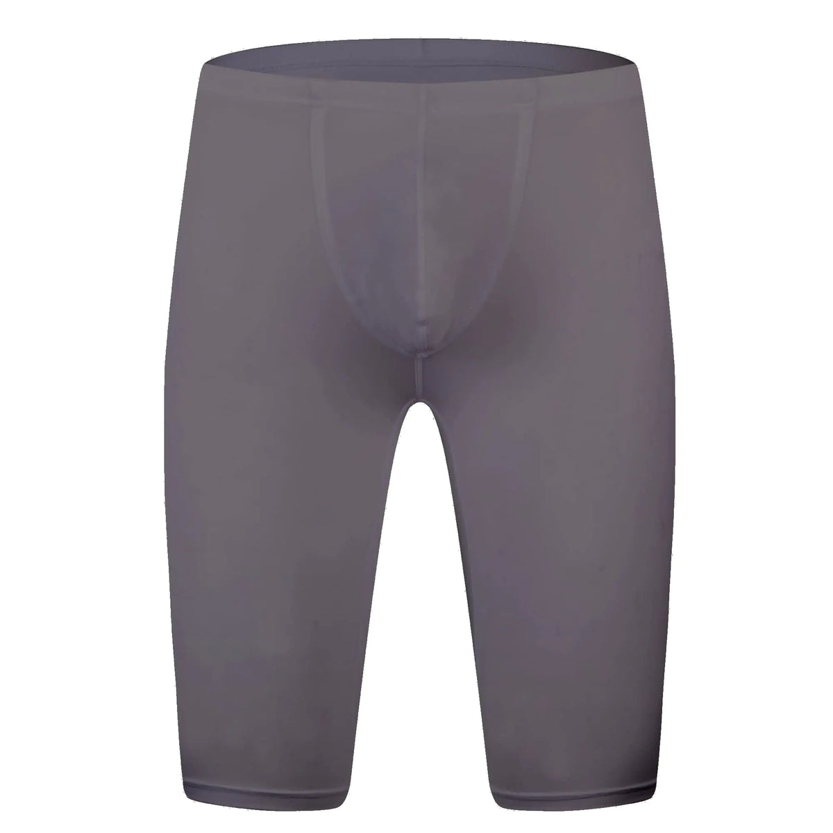 YUFEIDA Mens Compression Half Tights Leggings Sheer Swimwear Shorts Trunks Pant Dark Grey Mimarta