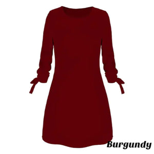 Elegant Summer Solid Color Dress Rieworkes