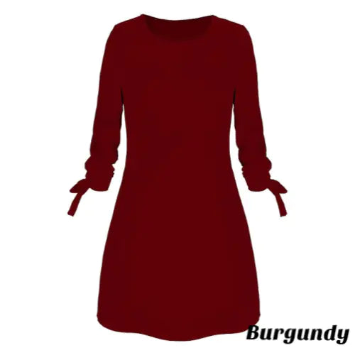 Elegant Summer Solid Color Dress Rieworkes