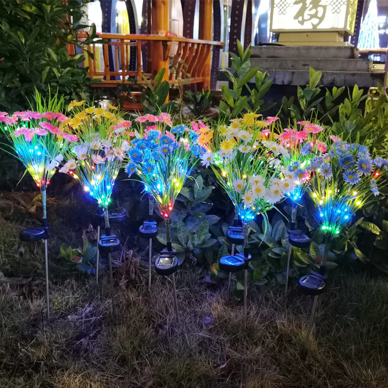 Solar Garden Lights LED Flower Stake Lamp Outdoor Yard Waterproof Patio Decor Mimarta