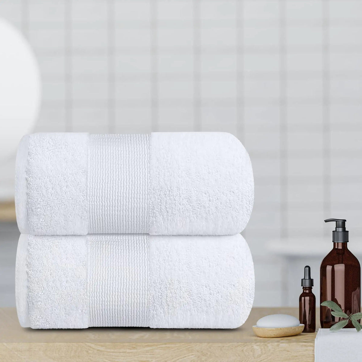 Resort Collection Soft Bath Sheets Towels Set of 2 Oversize Large 35x70 in Rieworkes