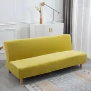 Armless Stretch Sofa Bed Cover for 3 Seater Couch Mimarta