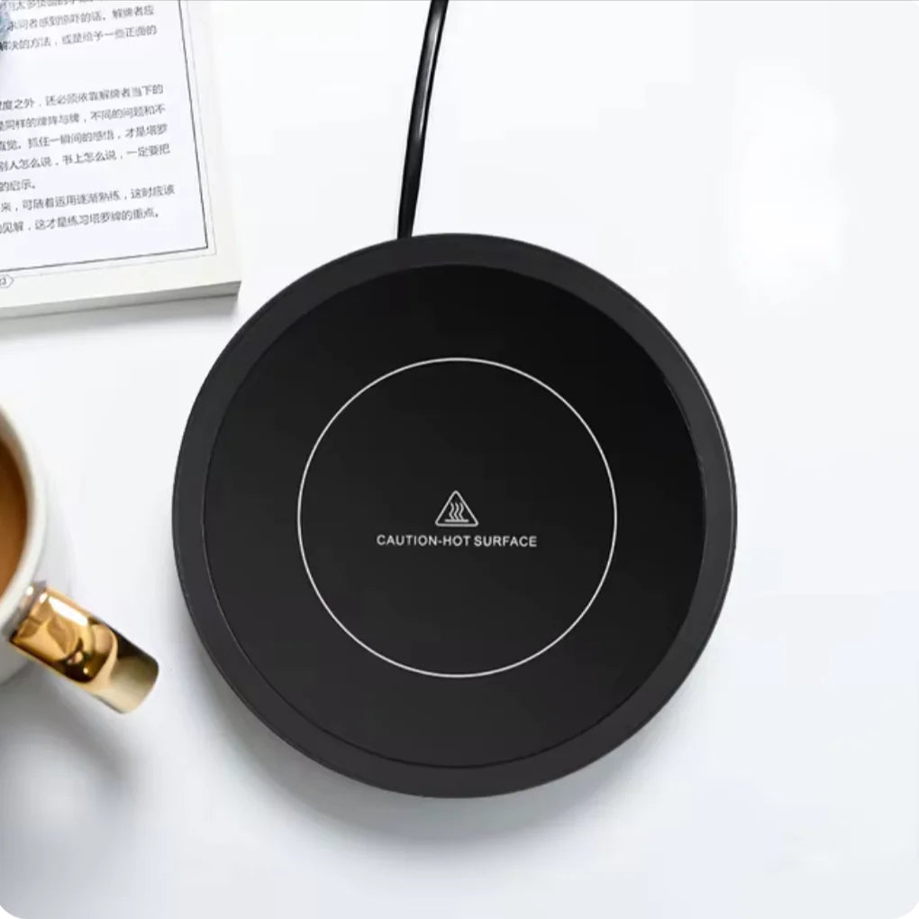Versatile 110V/220V Electric Coffee Mug Warmer - Keep Your Drinks Hot with Our Stylish Heating Pad Coaster! Perfect for Tea, Milk, and More! Rieworkes