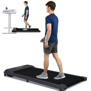 2 In 1 Under Desk Electric Treadmill 2.5HP, Remote Control, Display, Walking Jogging Running Machine Fitness Equipment For Home Gym Office Mimarta