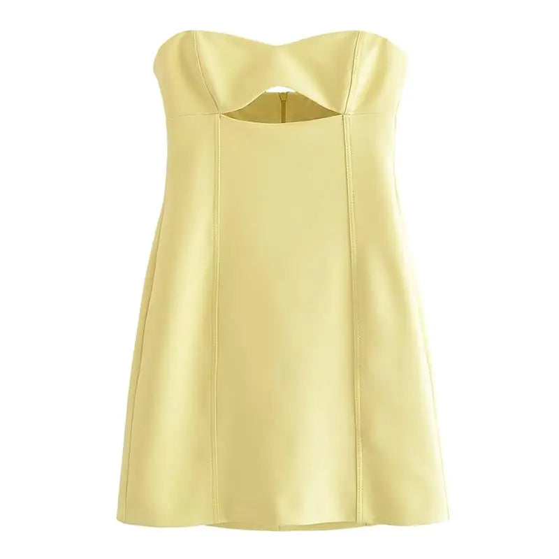 Mini Dress Women Ruched Sleeveless Streetwear Rieworkes