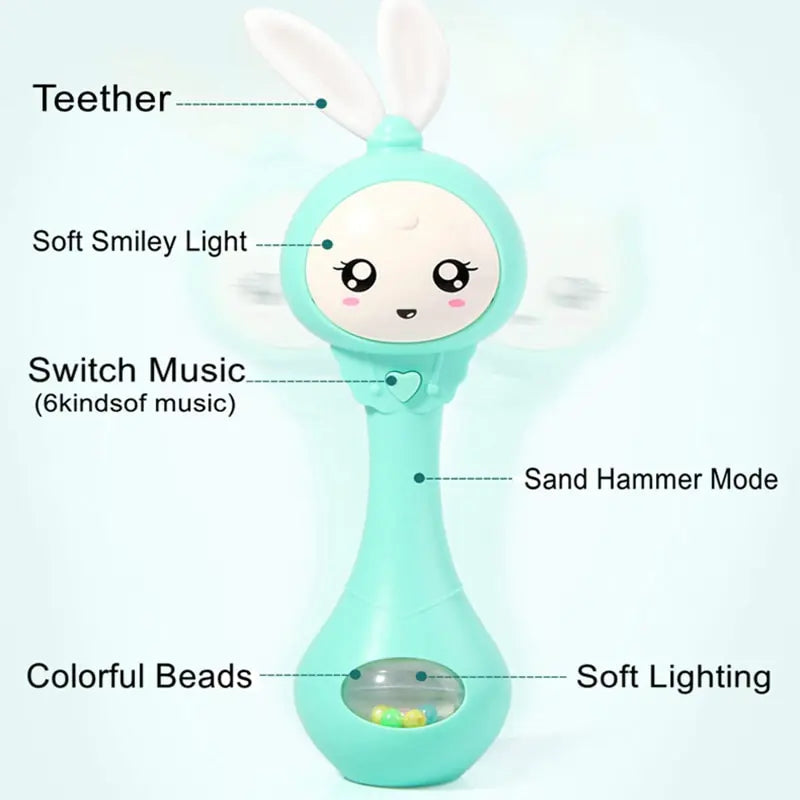 Baby Music Flashing Rattle Toys Rieworkes