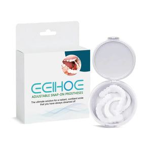 EELHOE Adjustable Buckle Dentures, Modified Teeth Interdental Set Orthodontic Dentures Set Rieworkes