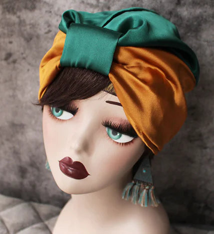 2019 Double Layer Satin Hair Scarf Sleep Cap Mimarta