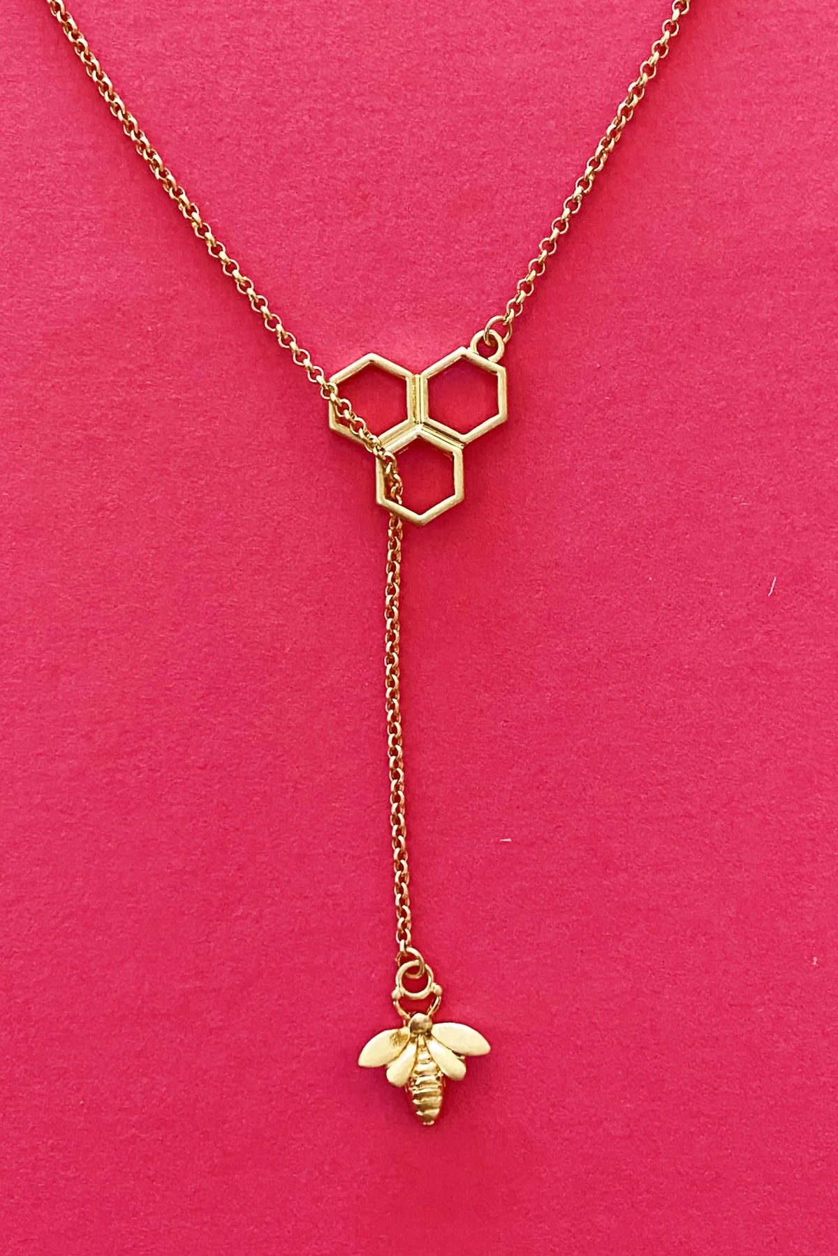 Bee With Me Necklace, Gold Rieworkes