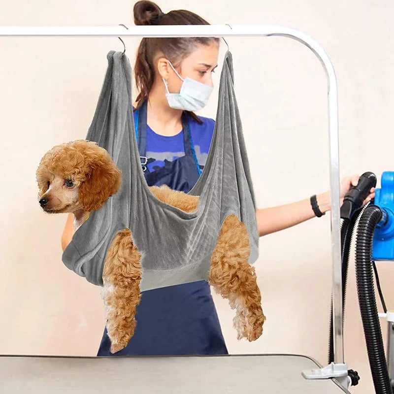 Portable Pet Dog Cat Grooming Hanging Hammock Harness Breathable Groom Helper US Mimarta
