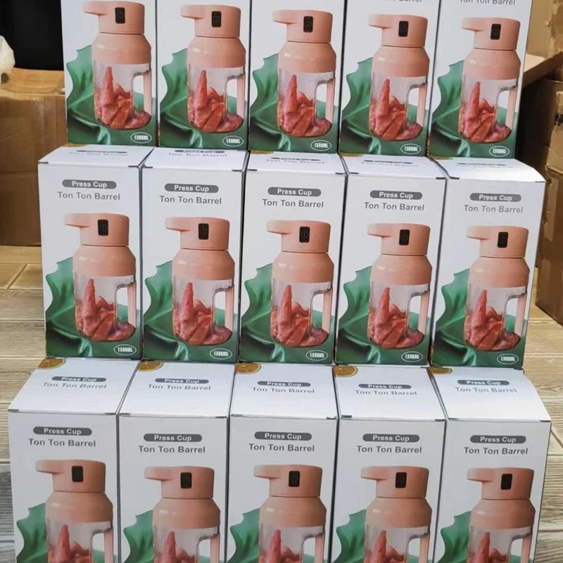 Electric Juicer Portable Large Capacity 1500ml Juice USB Rechargeable Rieworkes