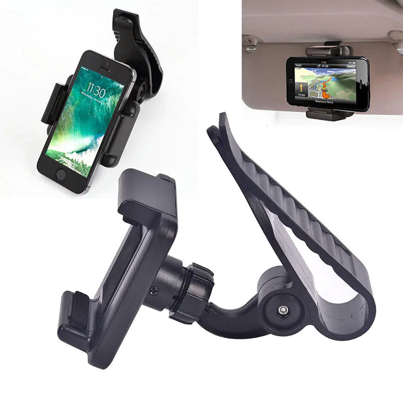Universal  Car Visor Clip Eye Level Cell Phone Cradle Rieworkes